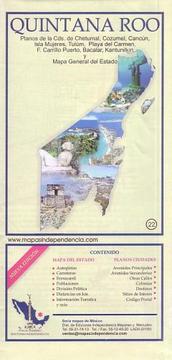 Quintana Roo State & Chetumal City Map by Ediciones Independencia (Spanish Edition)